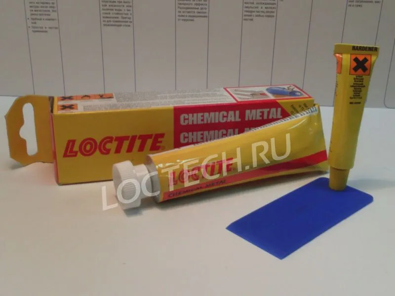 Многоцелевой двухкомпонентный супер-клей, химостойкий - Loctite Chemical Metall