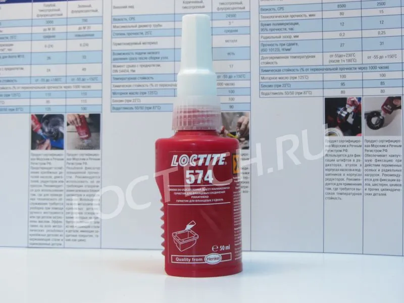 Loctite 574: уплотнитель для жестких фланцев (универсальный)