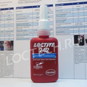 Резьбовой фиксатор средней прочности Loctite 242